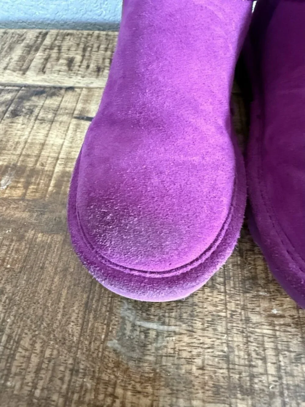 Bearpaw Shorty Youth Youths Ankle High Boots Purple Violet 2 M US Big Kid Medium